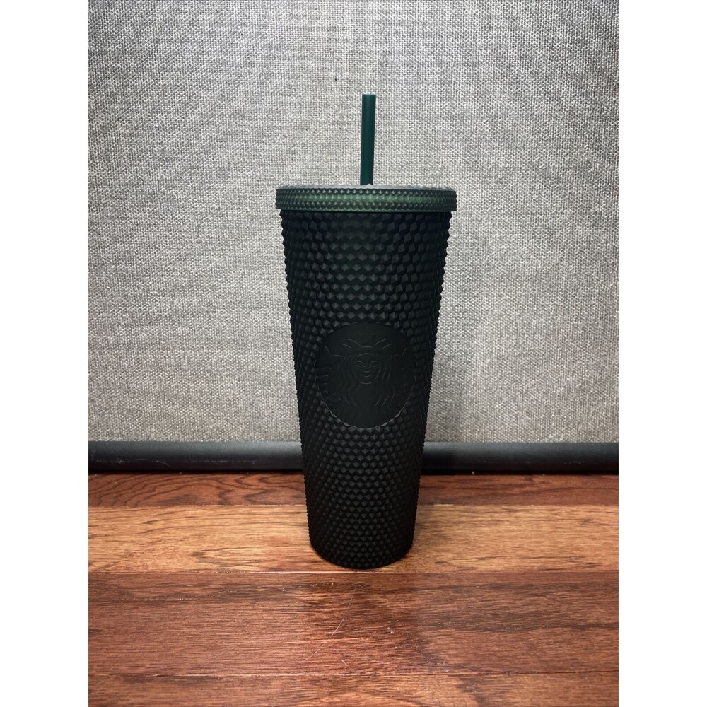 Starbucks Winter 2022 Matte Dark Green Studded Tumbler (Cold Cup) - Venti 24 oz